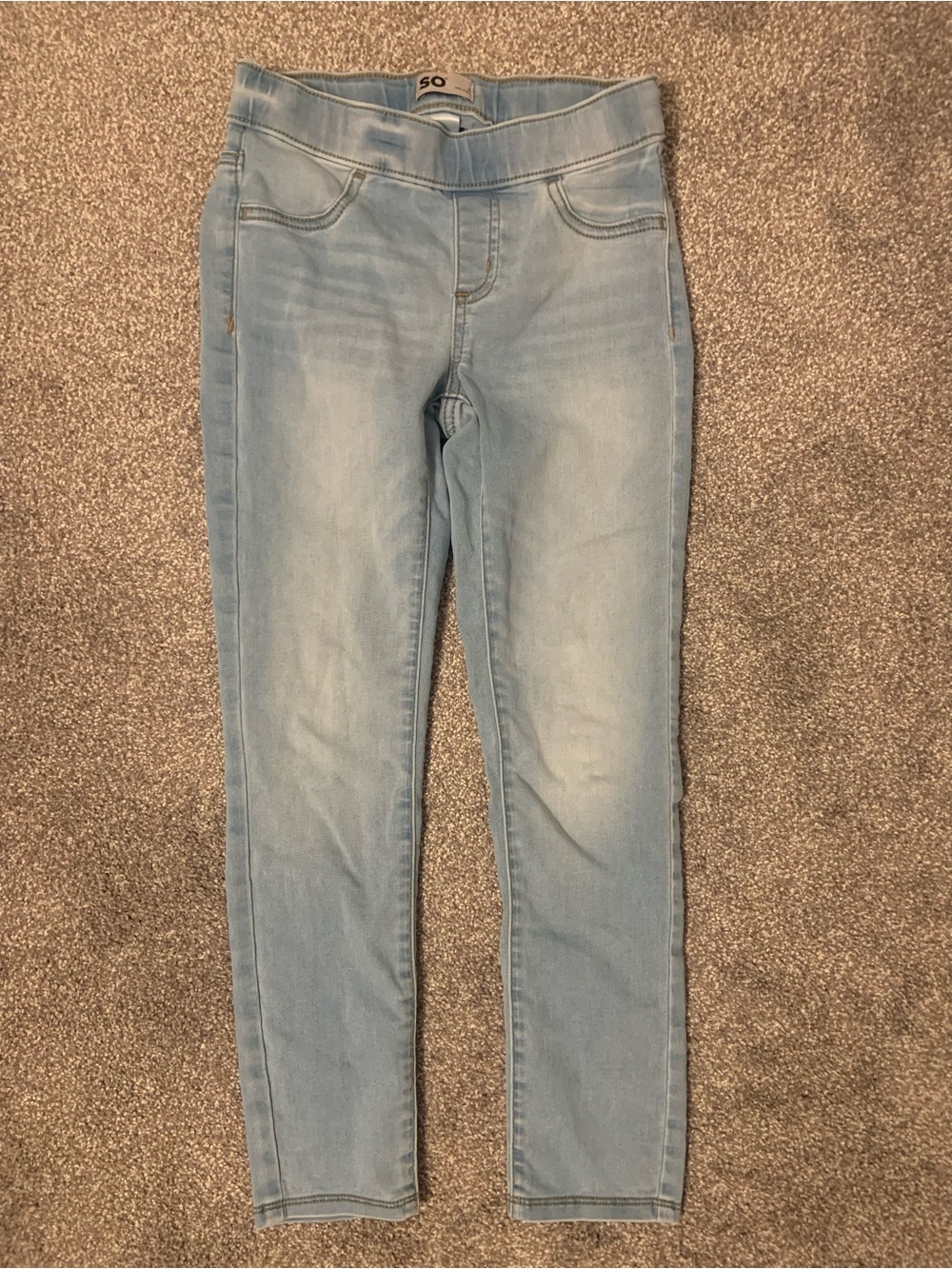 SO Light Blue Girls Skinny Jeans